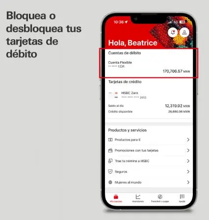 Nuevos servicios en APP HSBC