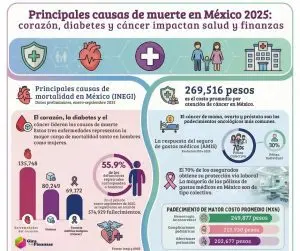 Principales causas de muerte en México 2025 enfermedades crónicas siguen afectando a familias