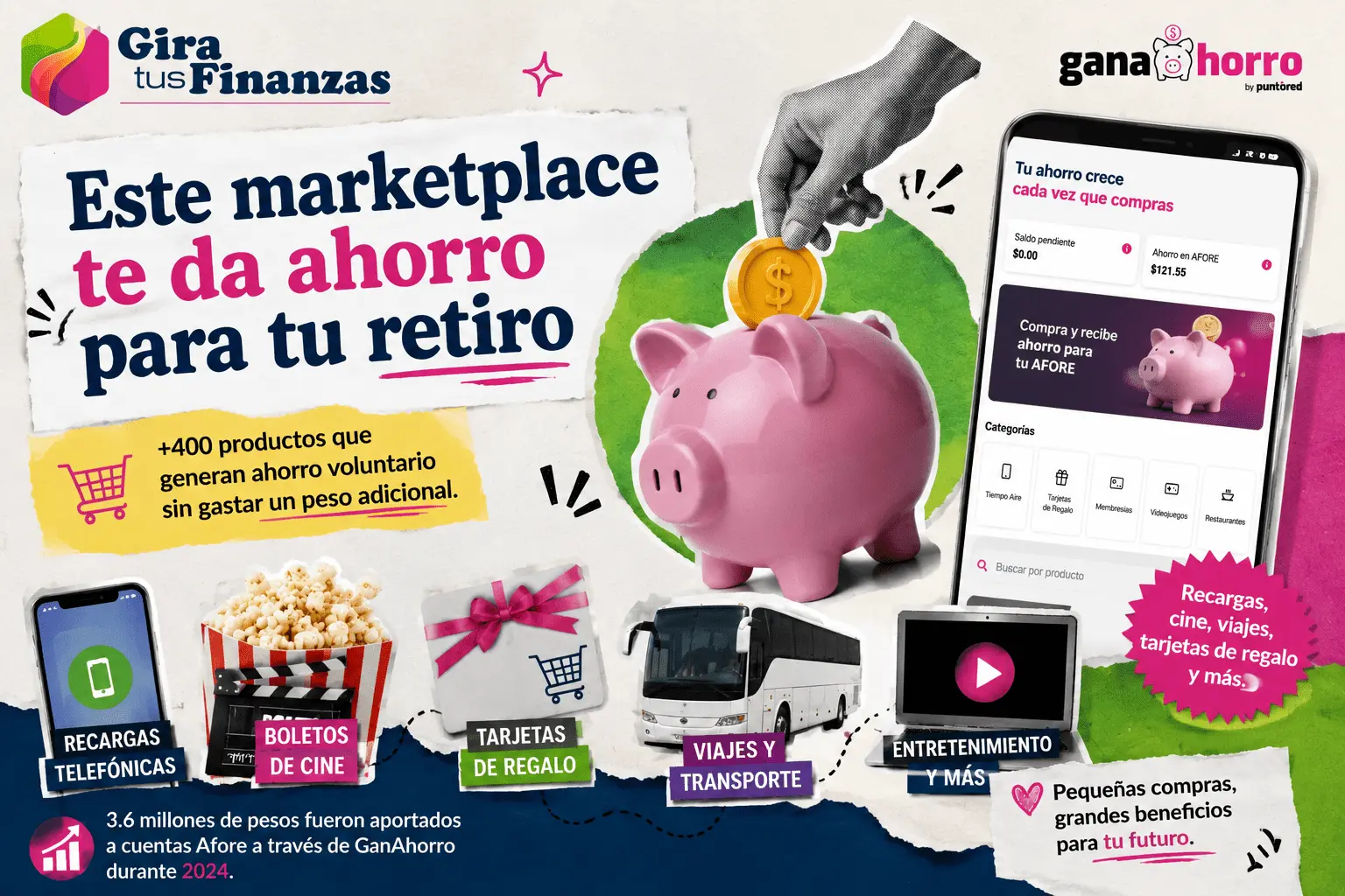 GanAhorro, el marketplace que te da ahorro para el retiro
