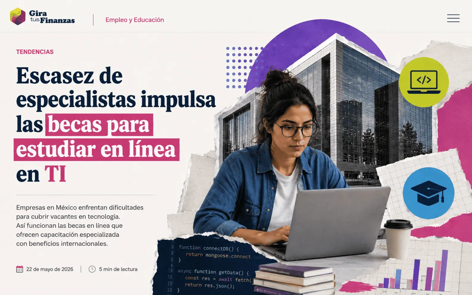 Becas para estudiar en línea
