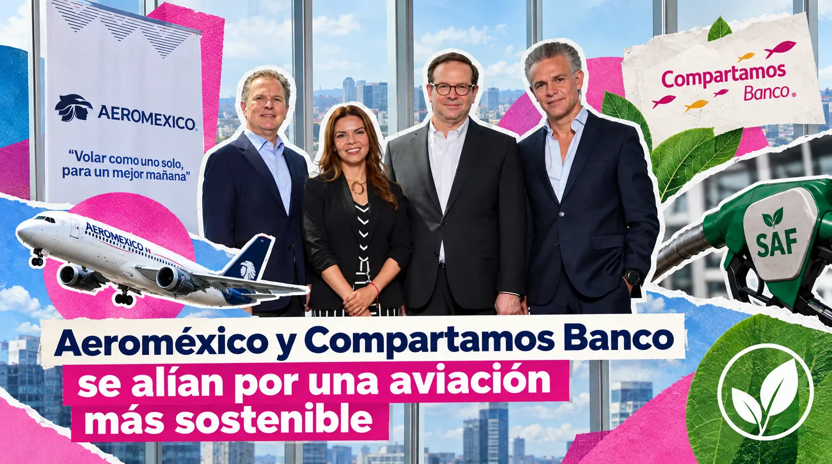 Aeroméxico y Compartamos Banco
