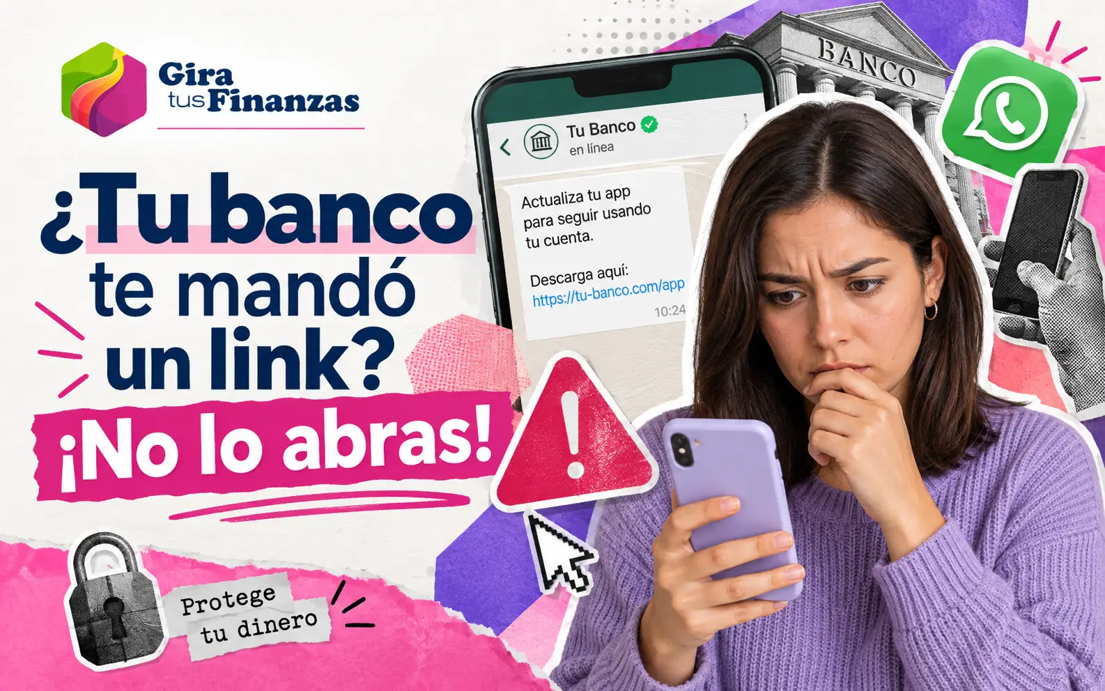no descargues aplicaciones desde enlaces