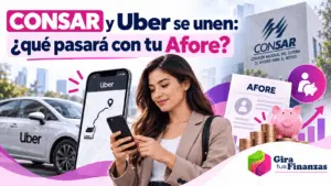 CONSAR y Uber ahorro para el retiro