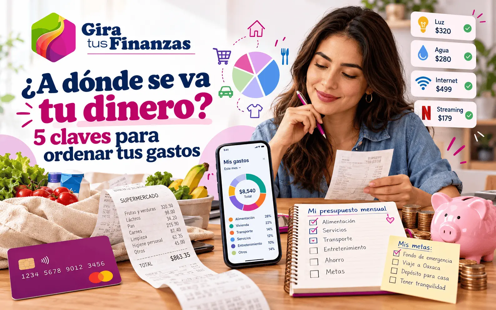 Organizar tus gastos personales