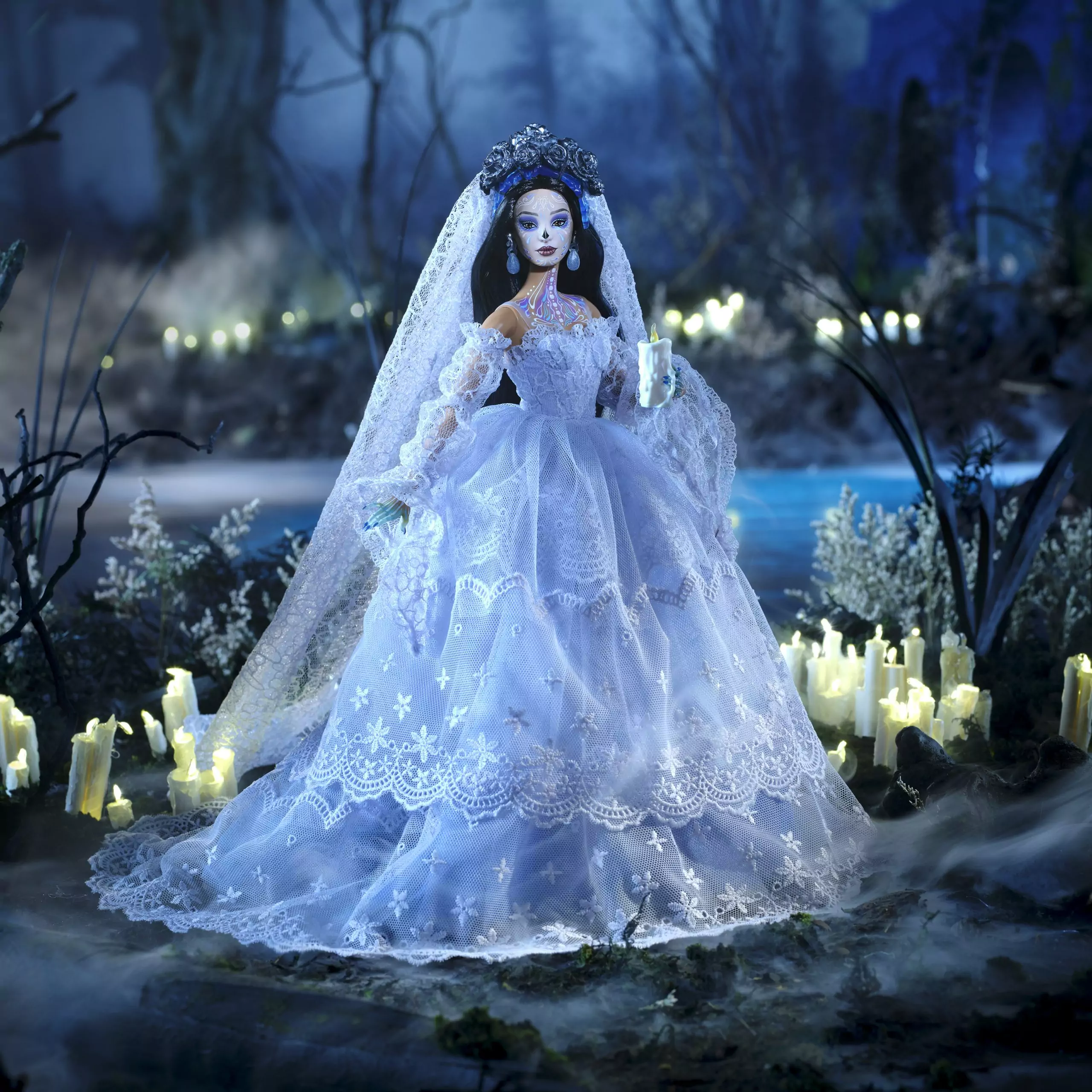 La muñeca Barbie La Llorona en su edición Día de Muertos