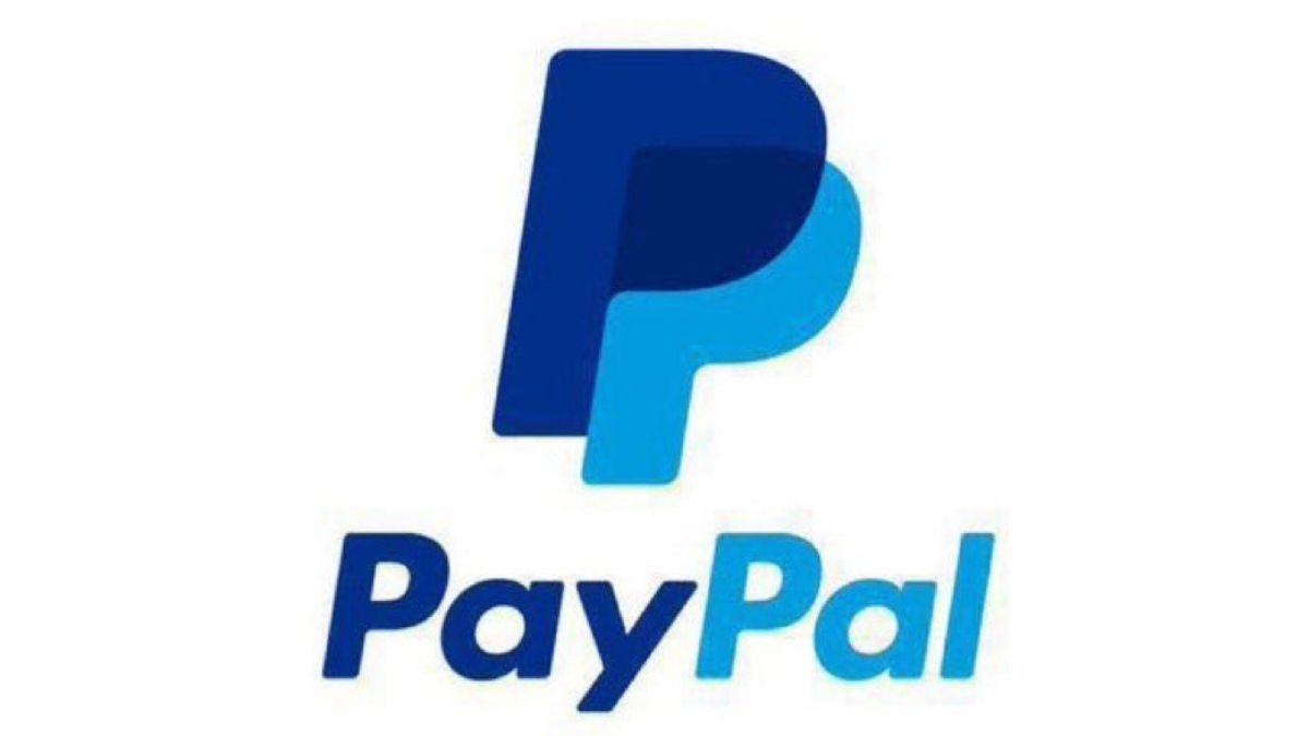 Logo oficial de PayPal, mostrando una doble "P" superpuesta en tonos azul oscuro y azul claro sobre el nombre "PayPal" en tipografía azul.